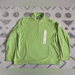 Tek Gear Women's Lime Green Zip-Up Sweater